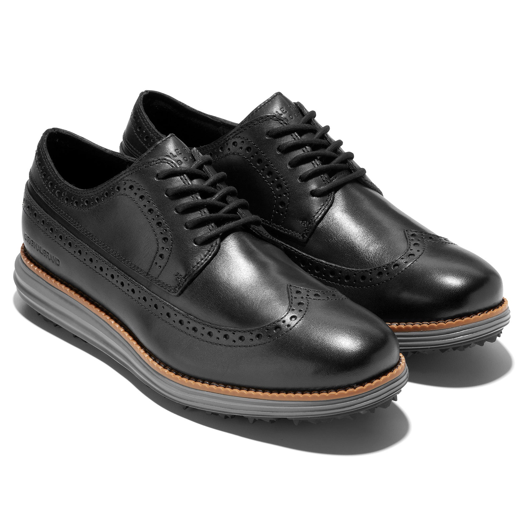 Cole Haan OriginalGrand Wing Ox Golf Shoes Black/Quiet Shade