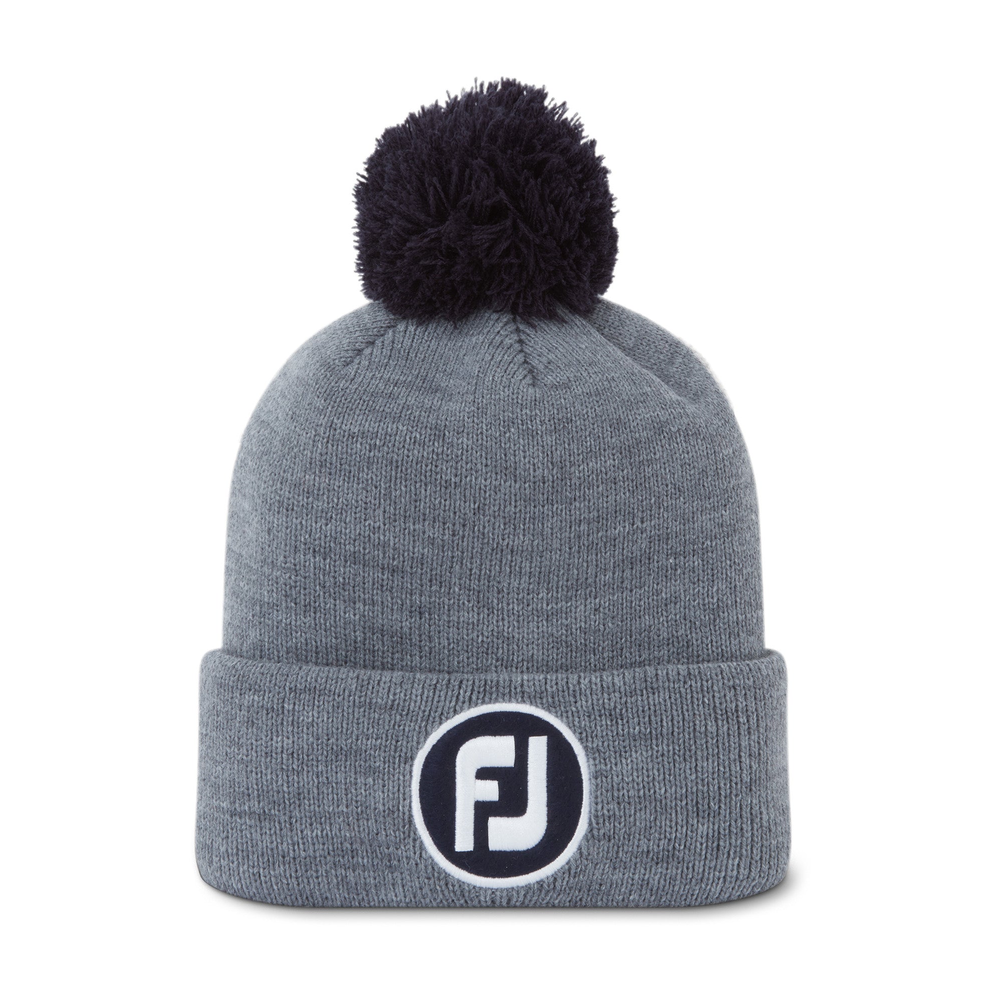 FootJoy FJ Solid Pom Pom Bobble Hat Heather Grey 0G