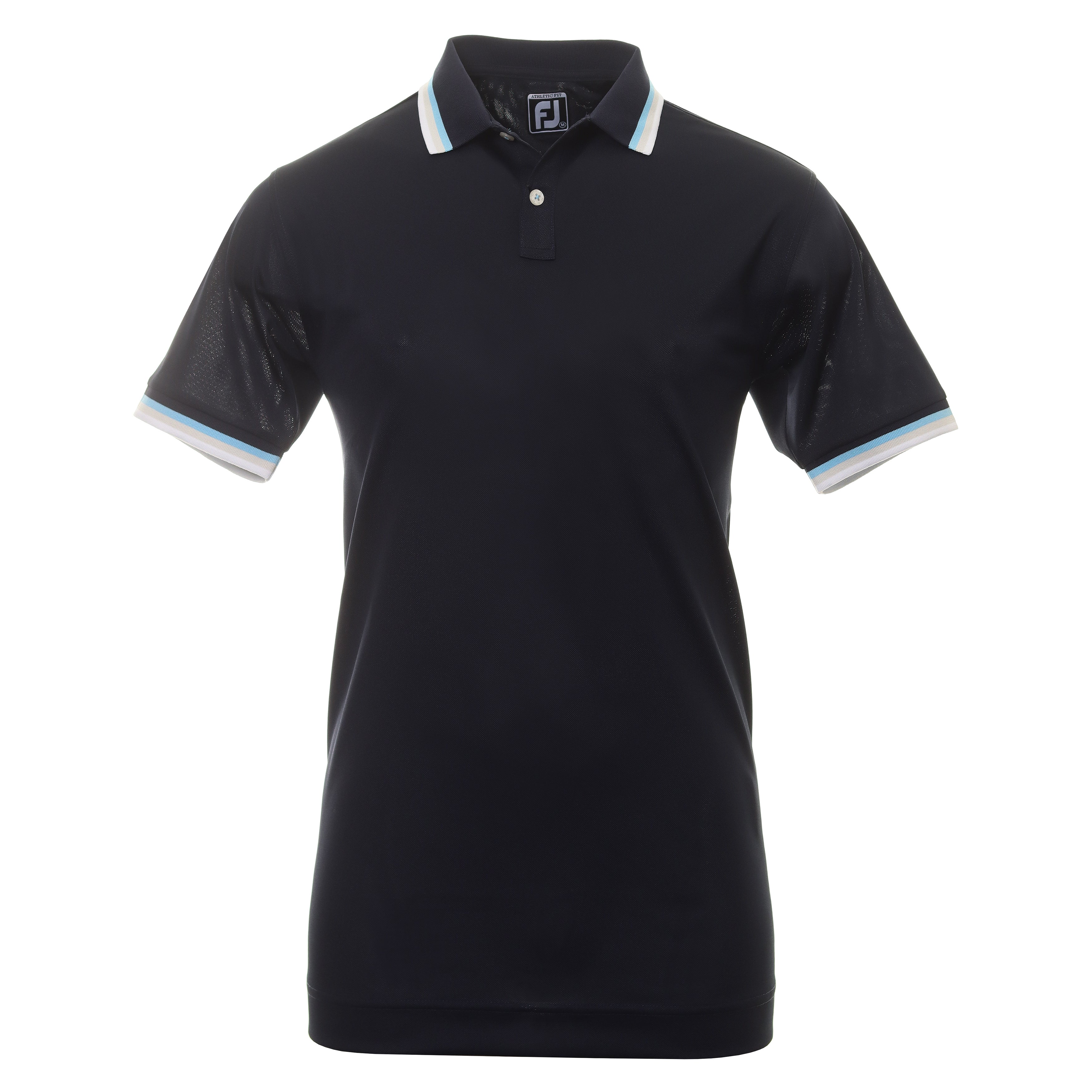 FootJoy Trim Pique Golf Shirt 80057 Navy | Function18 | Restrictedgs