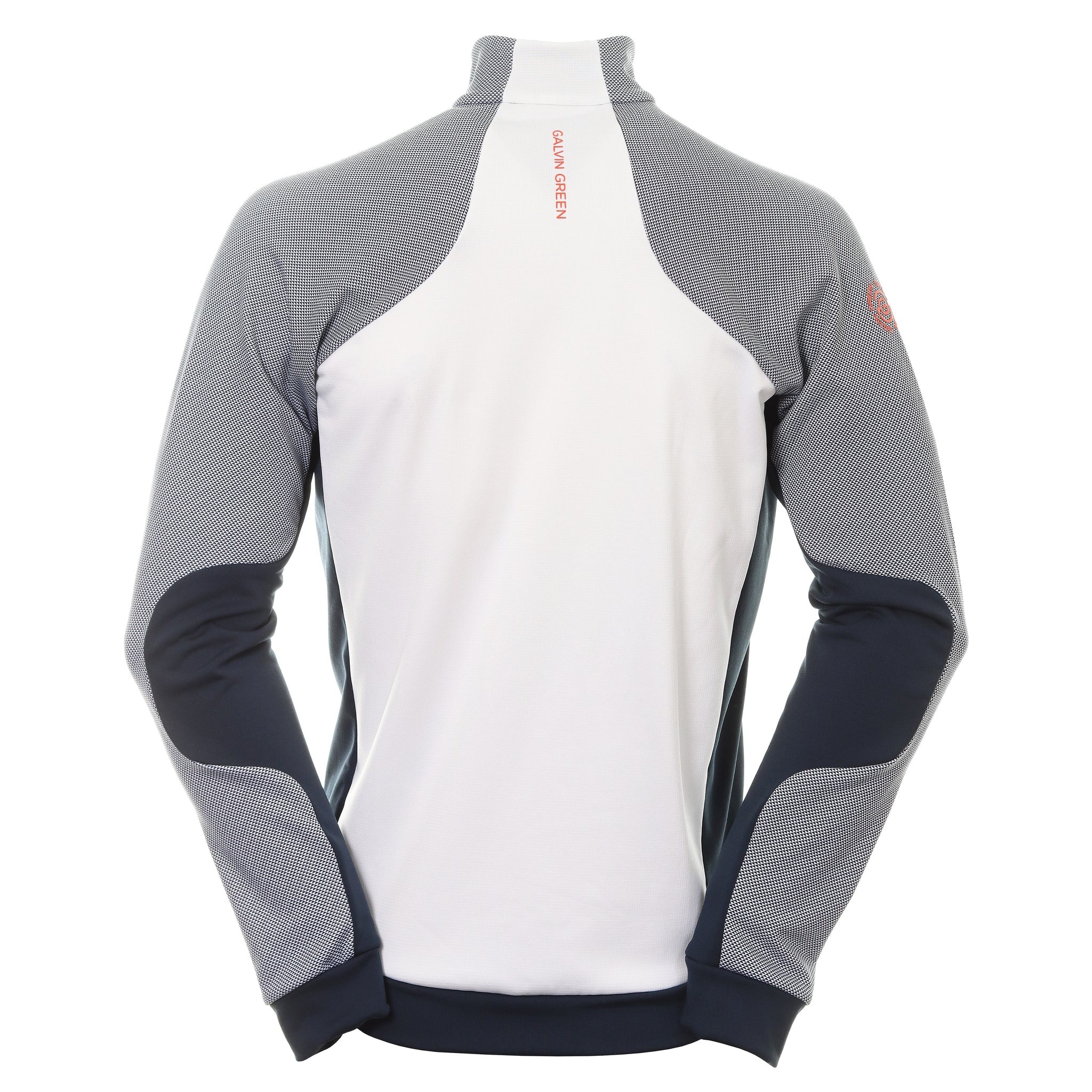 Galvin Green Donald Insula Golf Jacket White Navy Orange 9238