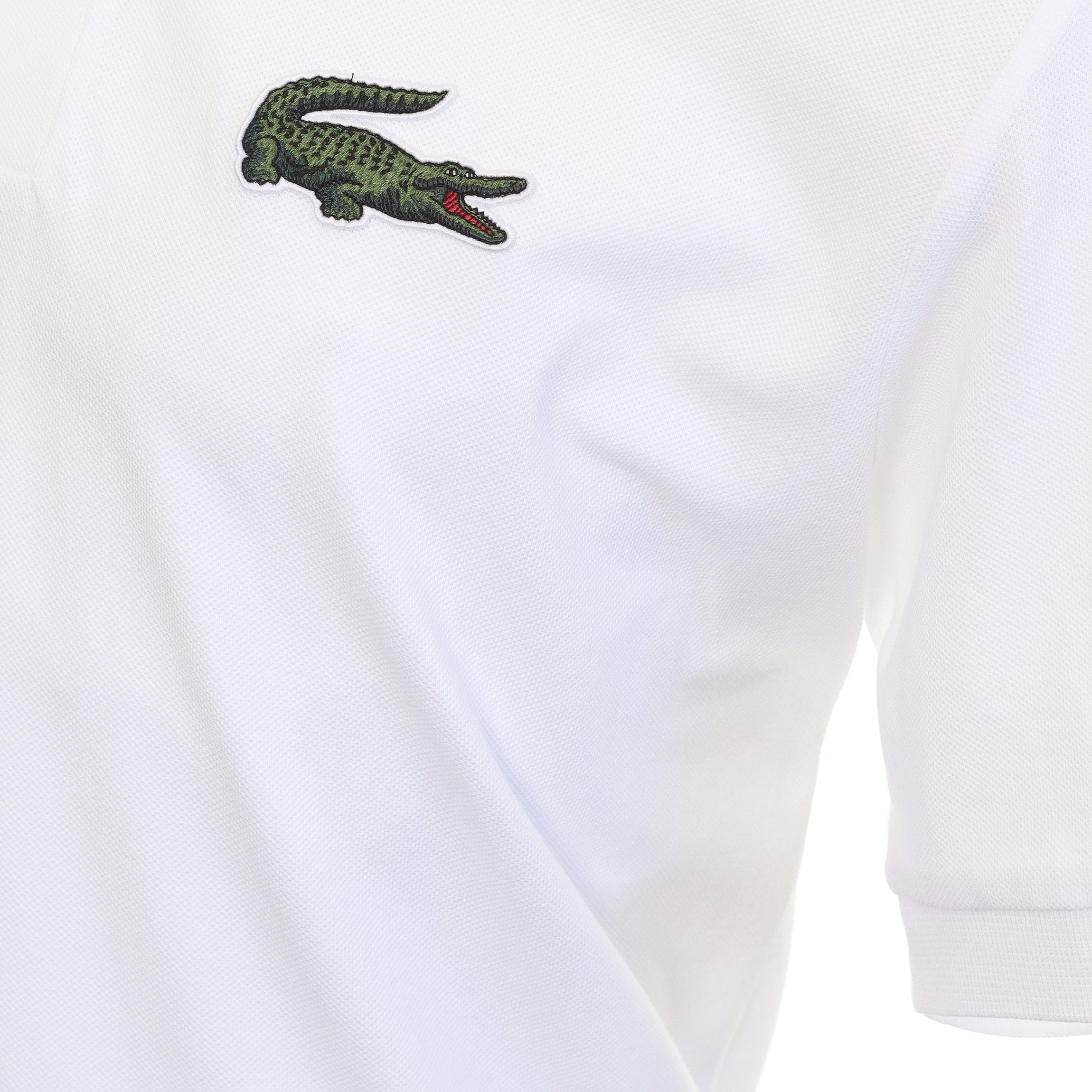 lacoste oversized croc polo shirt