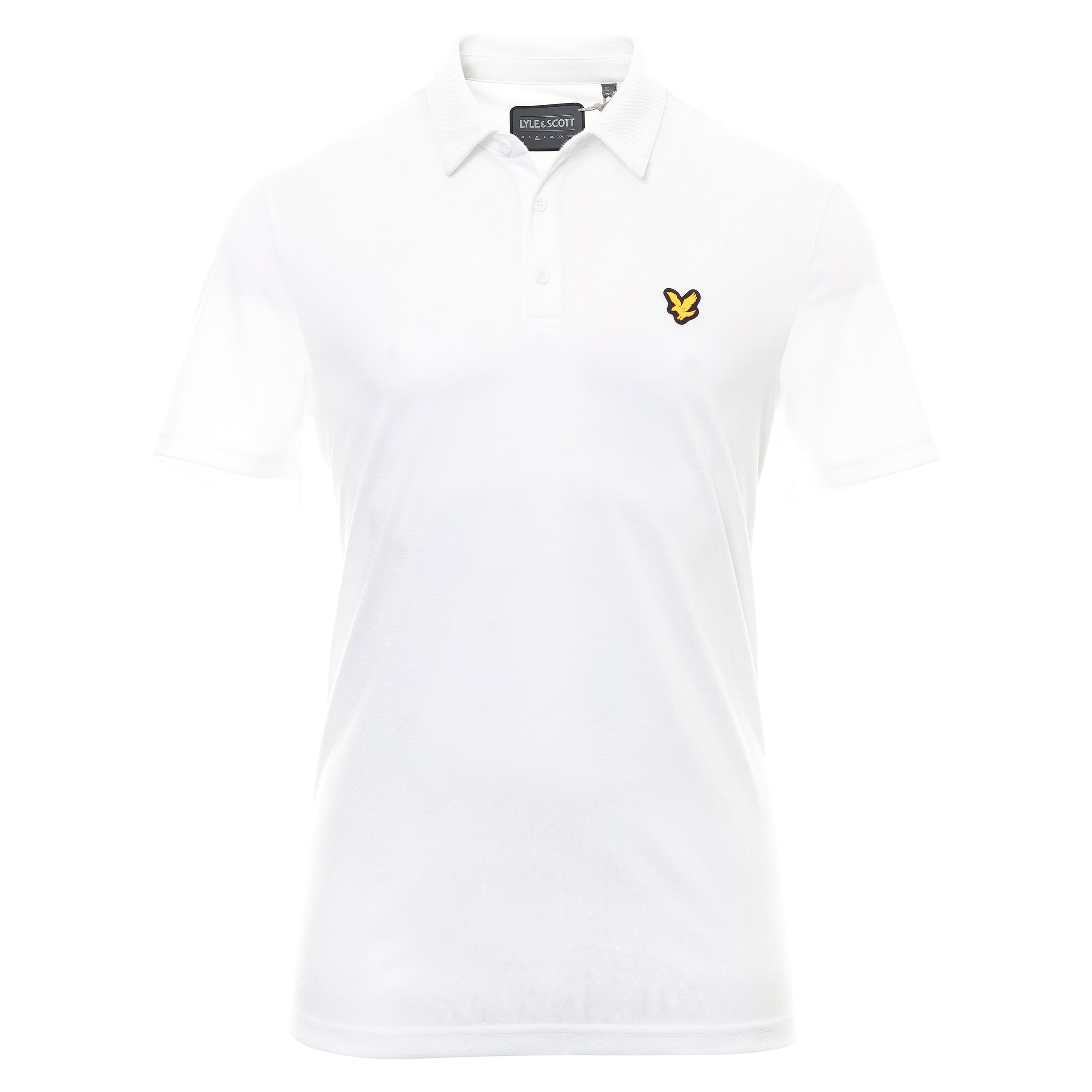 Lyle & Scott Golf Jacquard Polo Shirt SP1562G White 626 | Function18