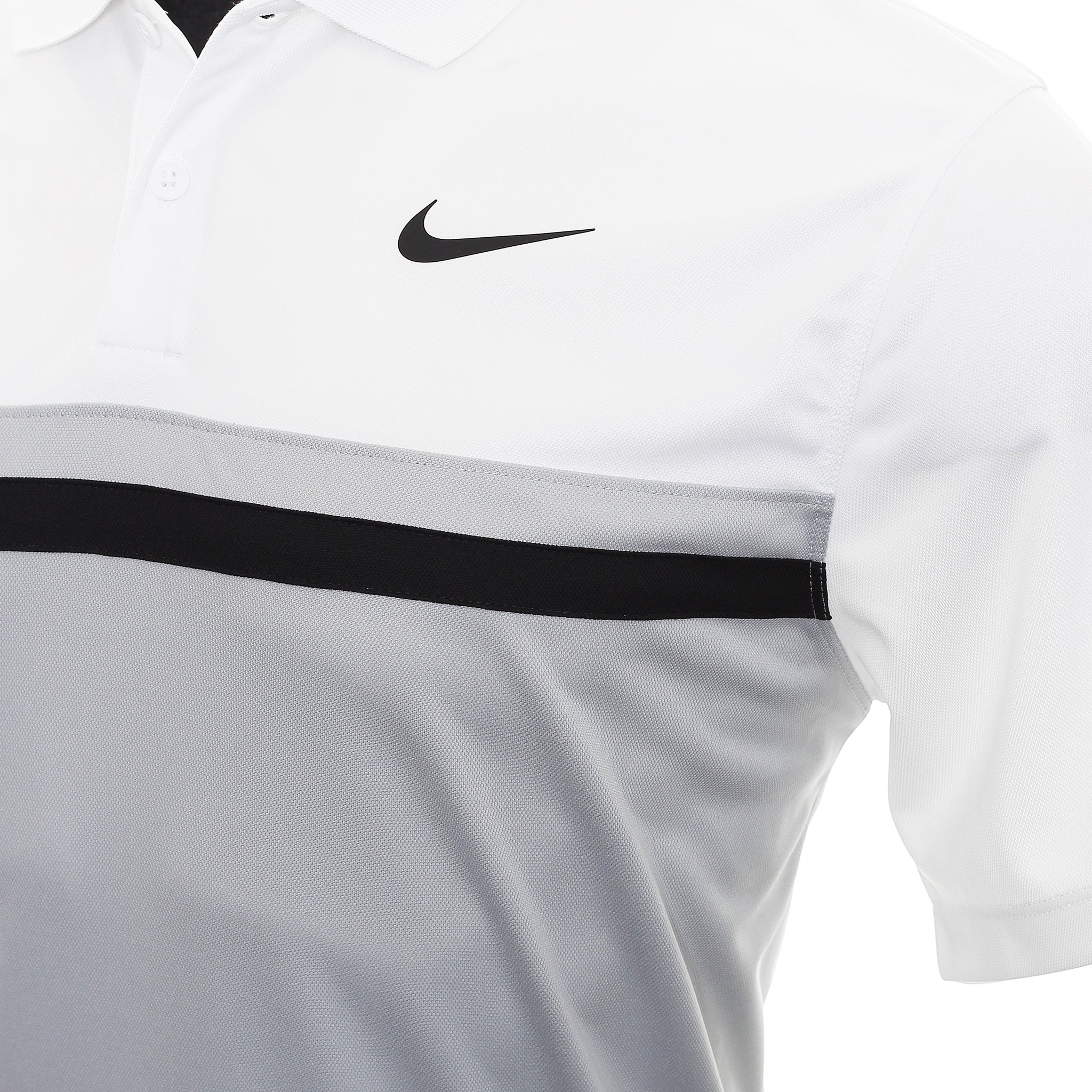 Nike Golf Dri-Fit Victory Colour Block Shirt DH0845 White Light Smoke ...