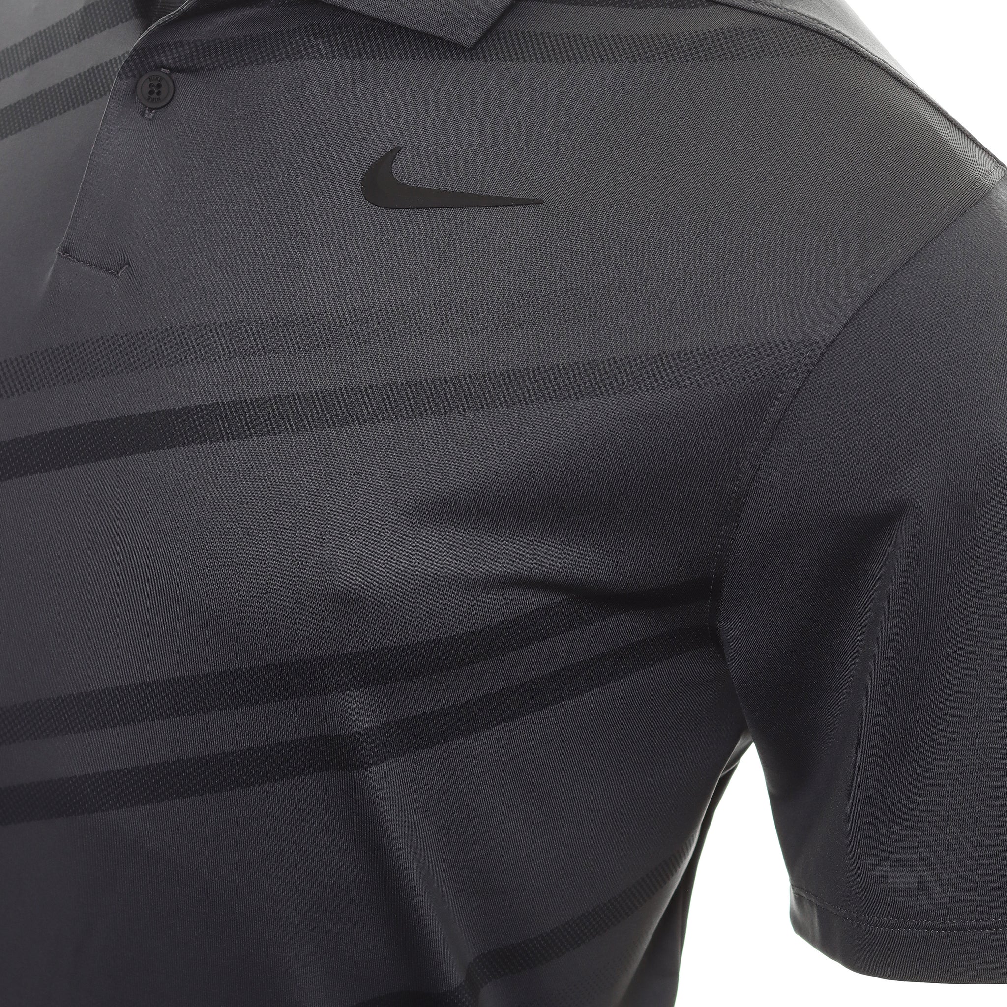 Nike Golf Dry Vapor Stripe Shirt DH0791 Dark Smoke Grey 070 ...