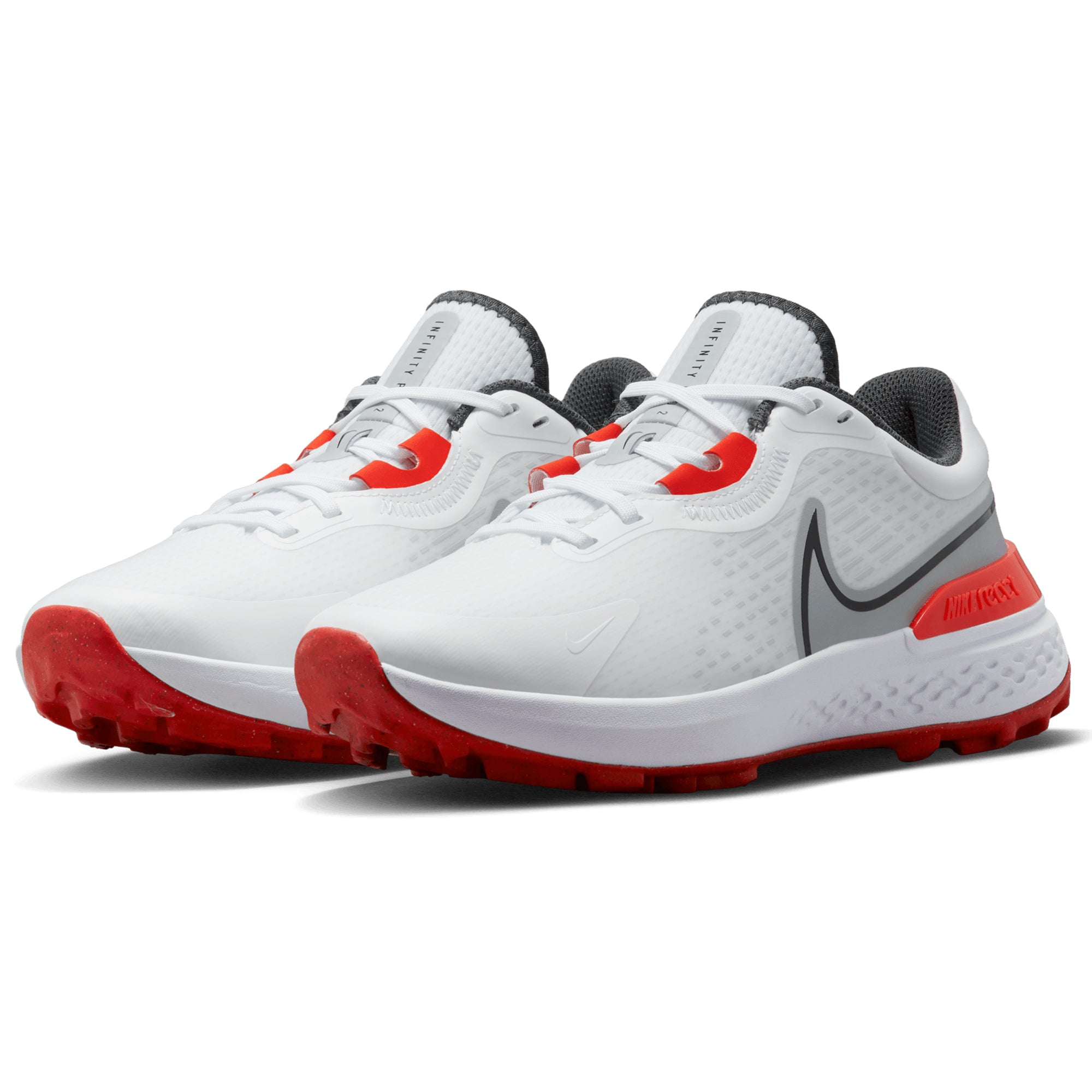 Nike Golf Infinity Pro 2 Shoes DJ5593 White Wolf Grey Picante Red Black ...