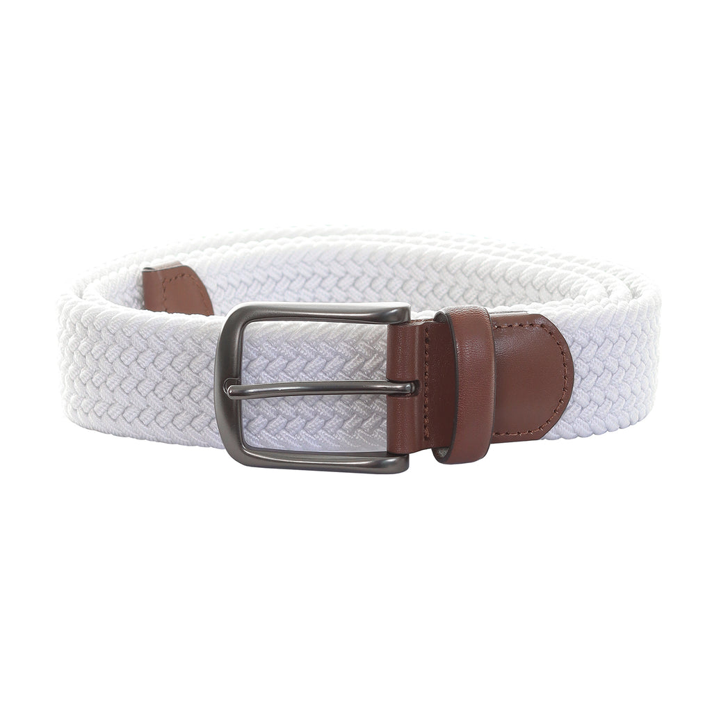 Original Penguin Reversible Leather Belt with Pete Buckle - White