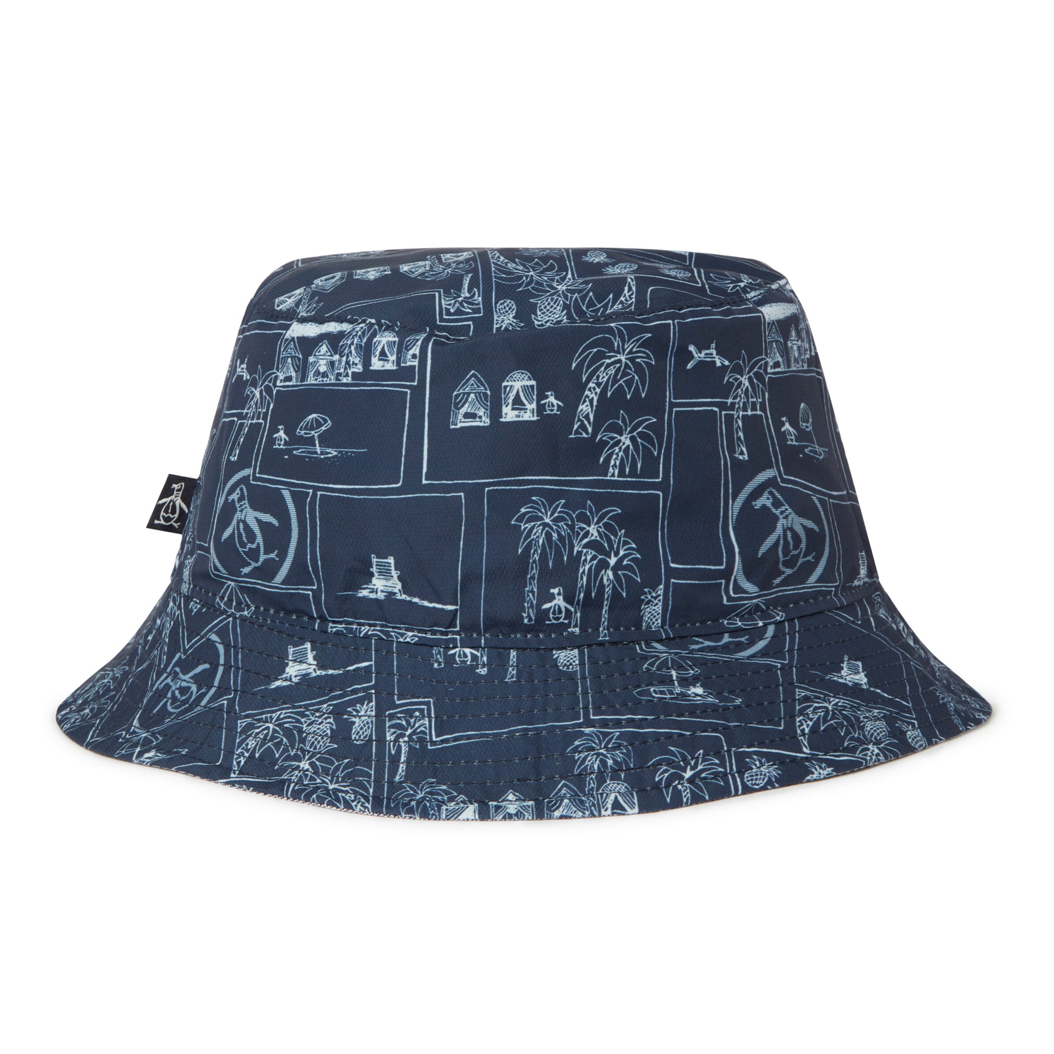 Original Penguin Golf Vacation Pete Reversible Bucket Hat OGASD065 ...