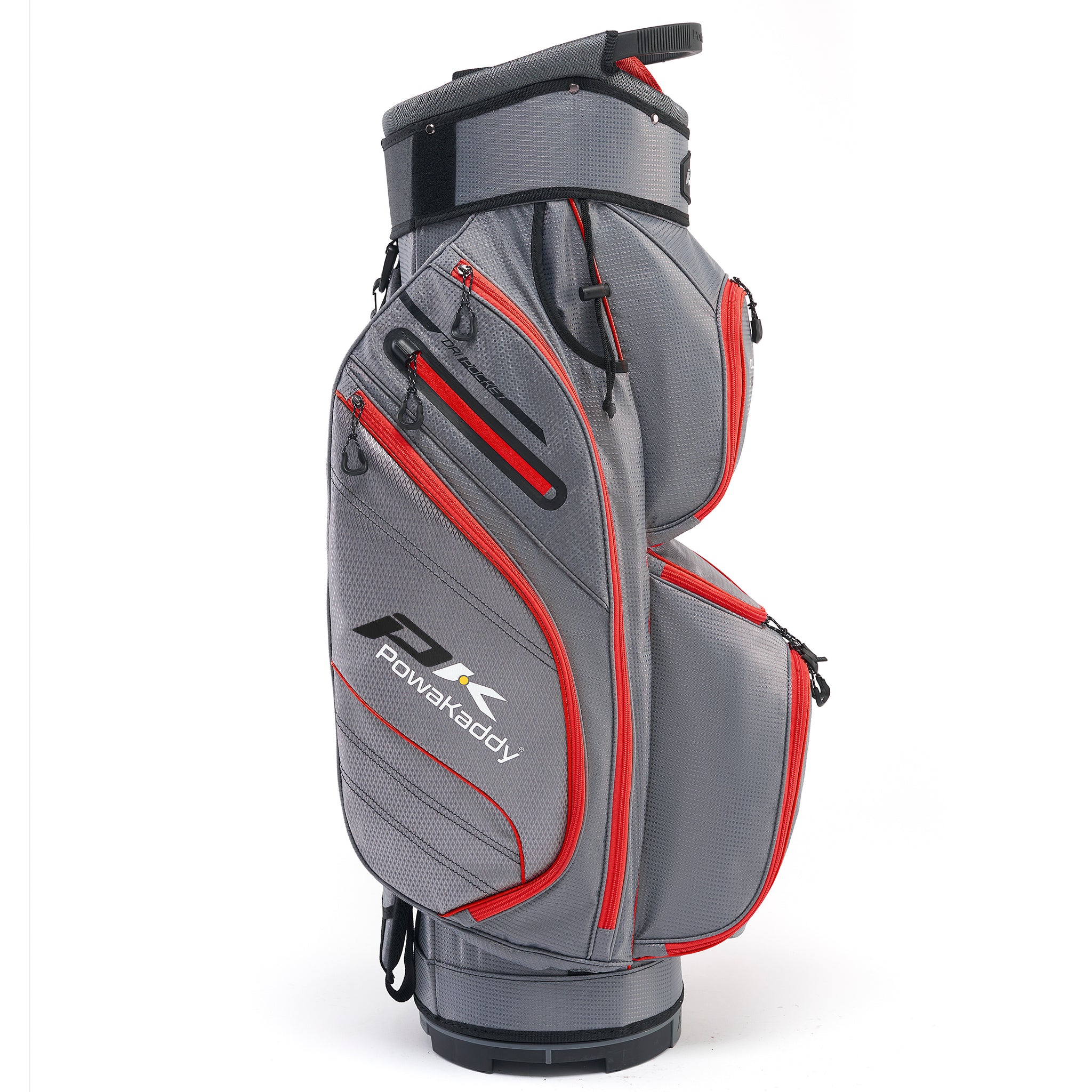 PowaKaddy DLX Lite Edition Cart Bag 02502 03 01 Gunmetal Red