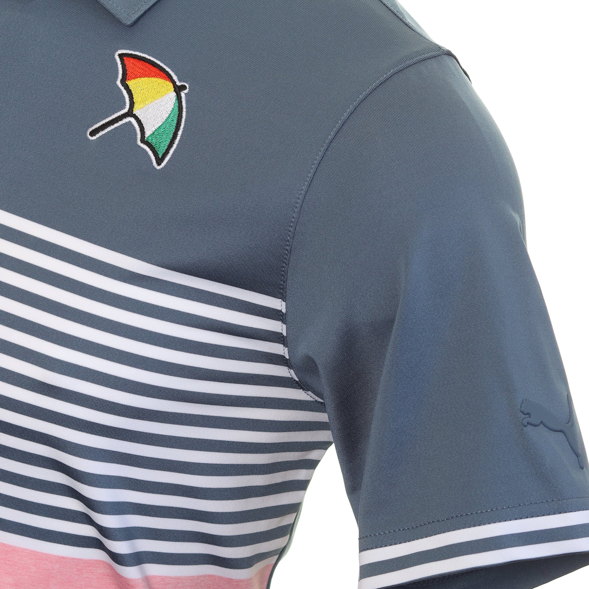 Puma Golf API Collection Track Polo Shirt 537449 Evening Sky