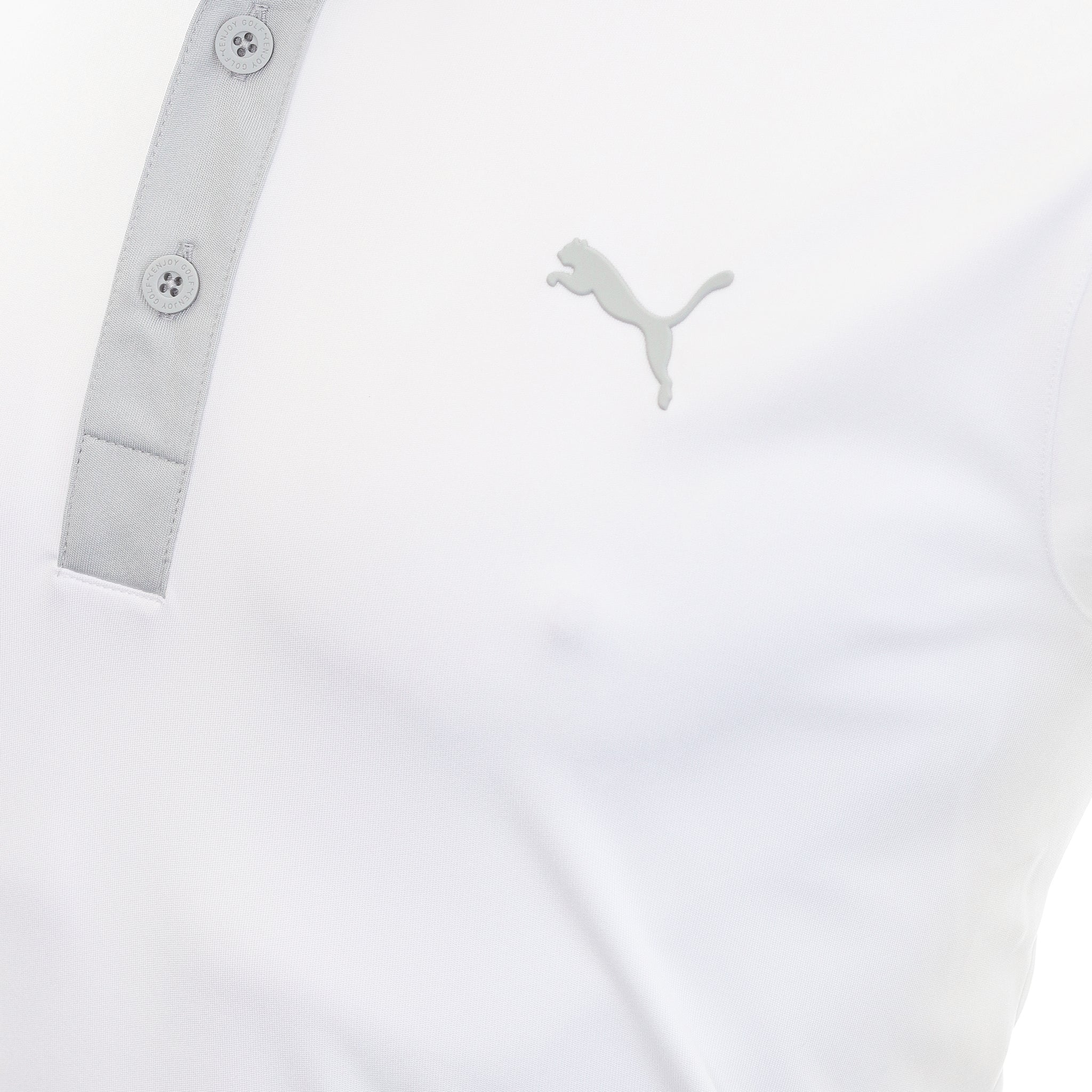 Puma Golf Gamer Polo Shirt 599118 Bright White High Rise 01 ...