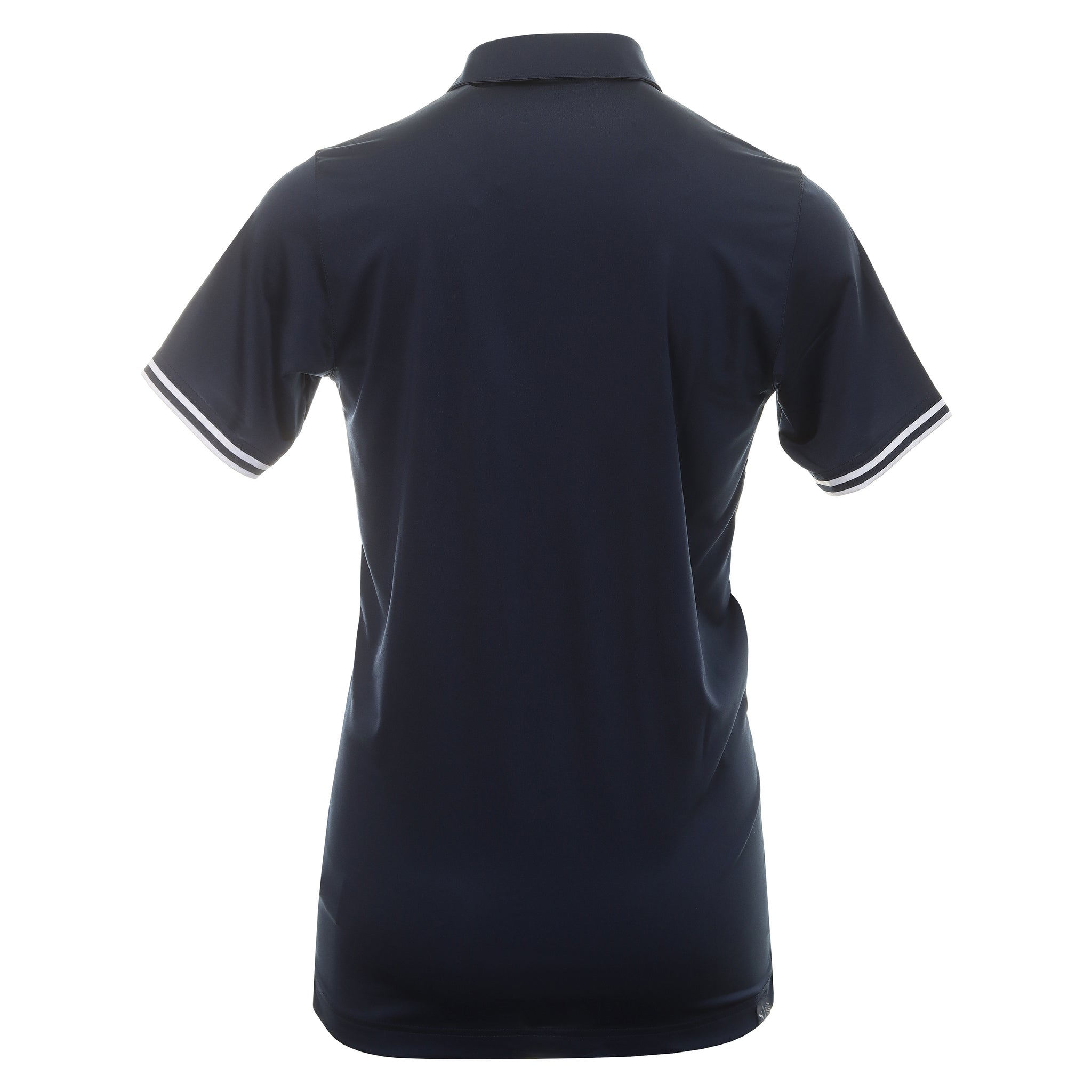 Puma Golf Track Polo Shirt Navy Blazer/High Rise Heather 02