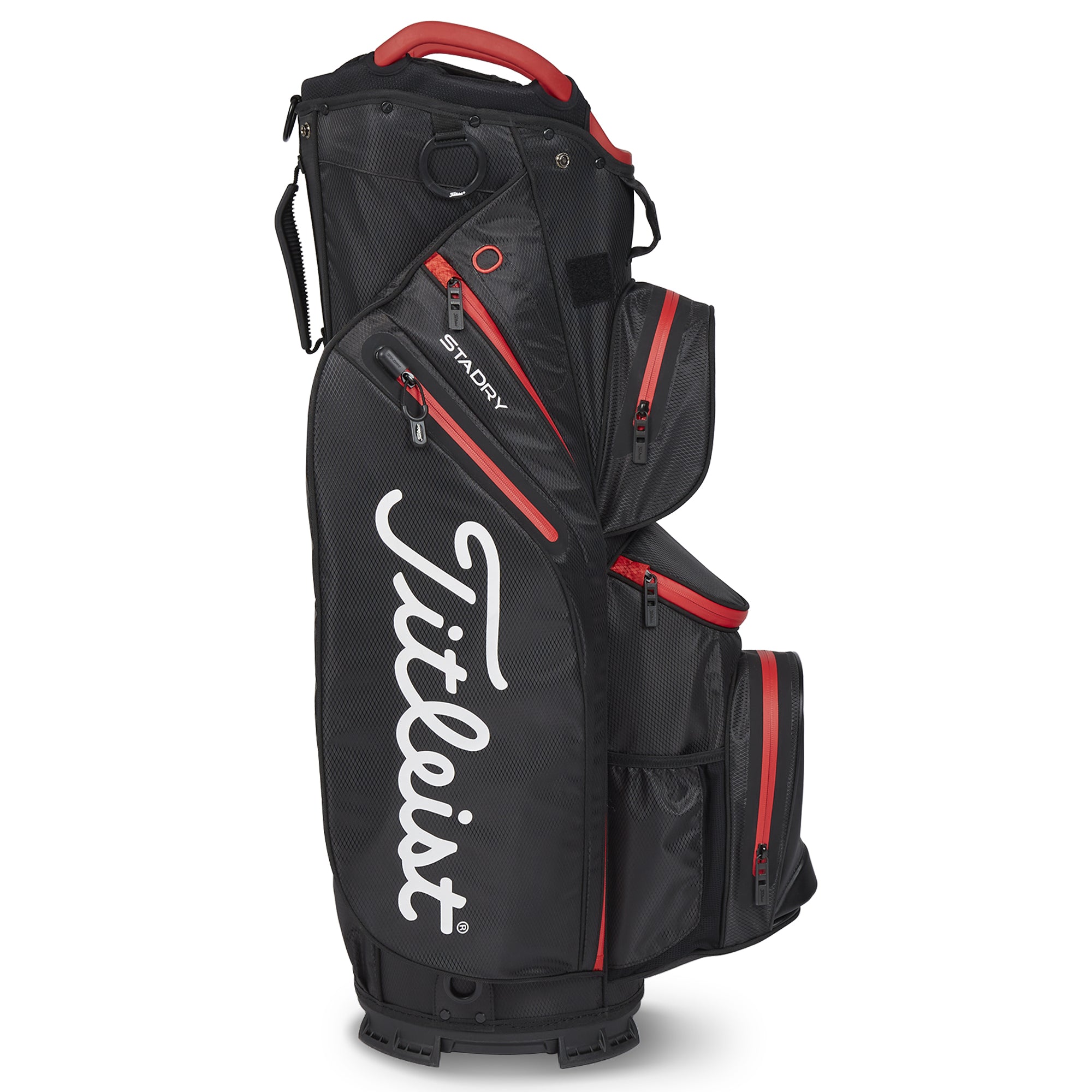 Titleist Cart 14 StaDry Golf Bag Black/Black/Red 006