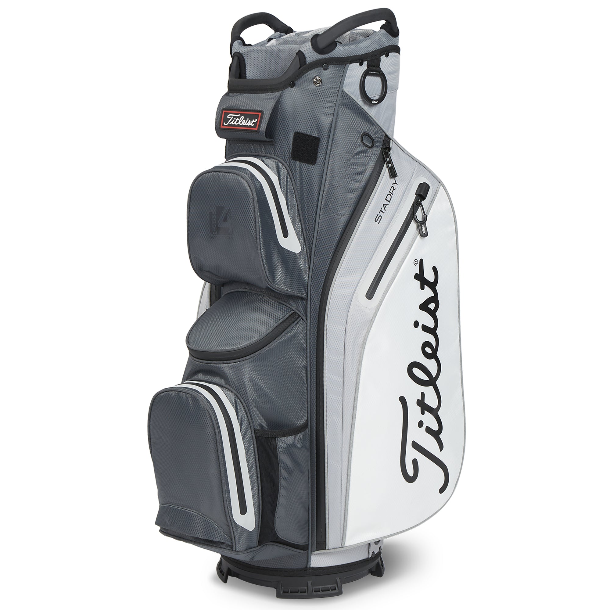 titleist-cart-14-stadry-golf-bag-tb23ct9-221-charcoal-grey-white