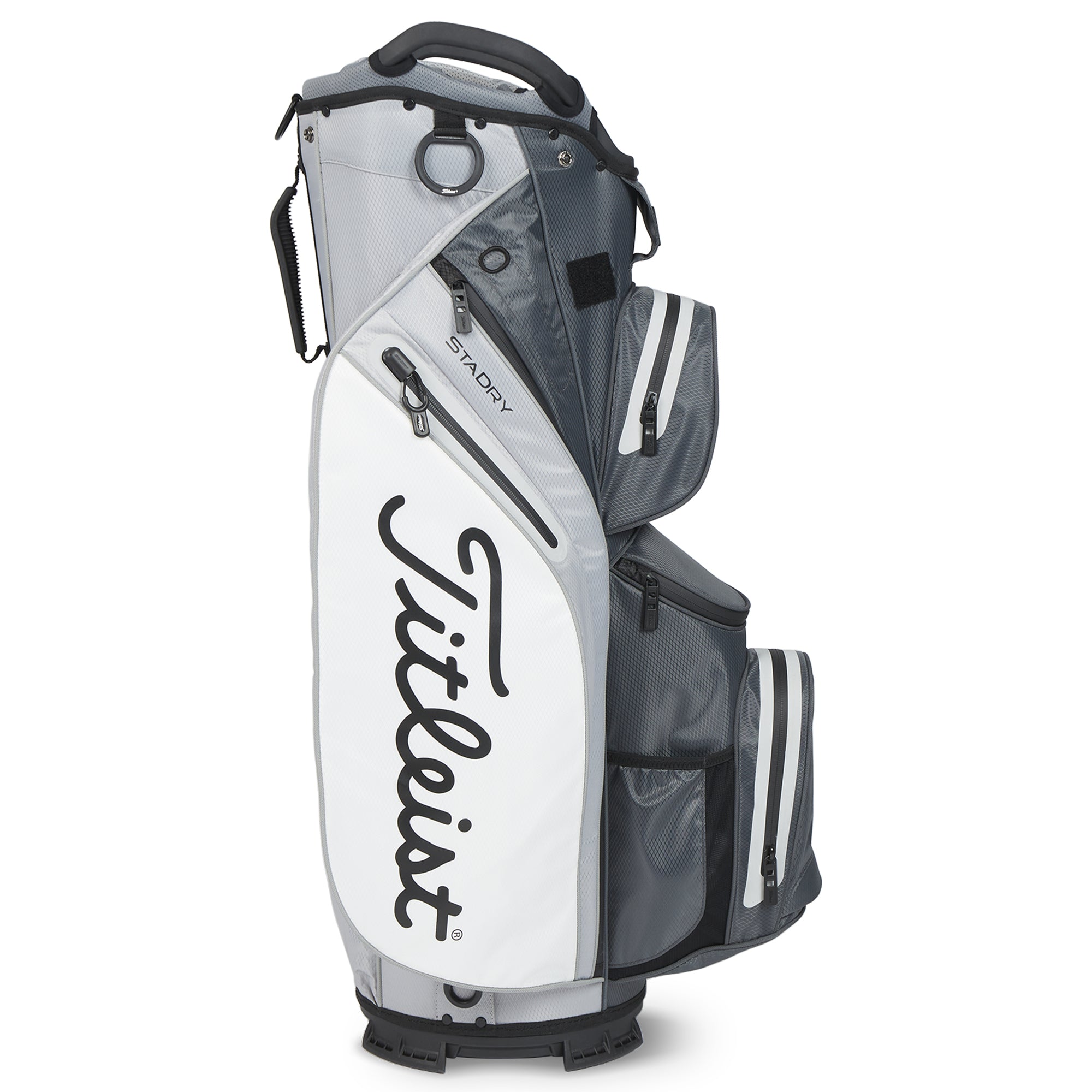 titleist-cart-14-stadry-golf-bag-tb23ct9-221-charcoal-grey-white