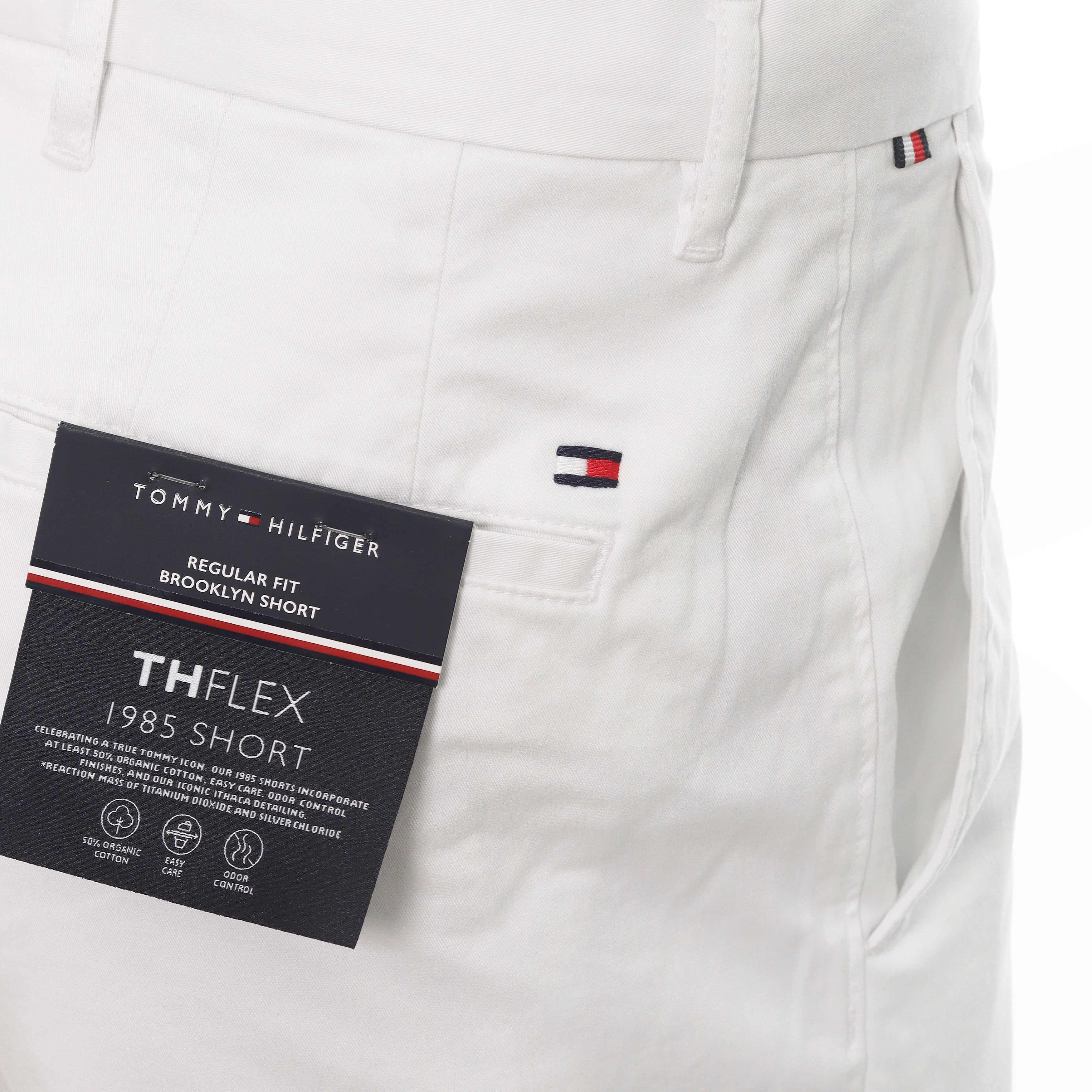 Tommy Hilfiger Brooklyn 1985 Cotton Shorts MW0MW23563 White YBS Function18