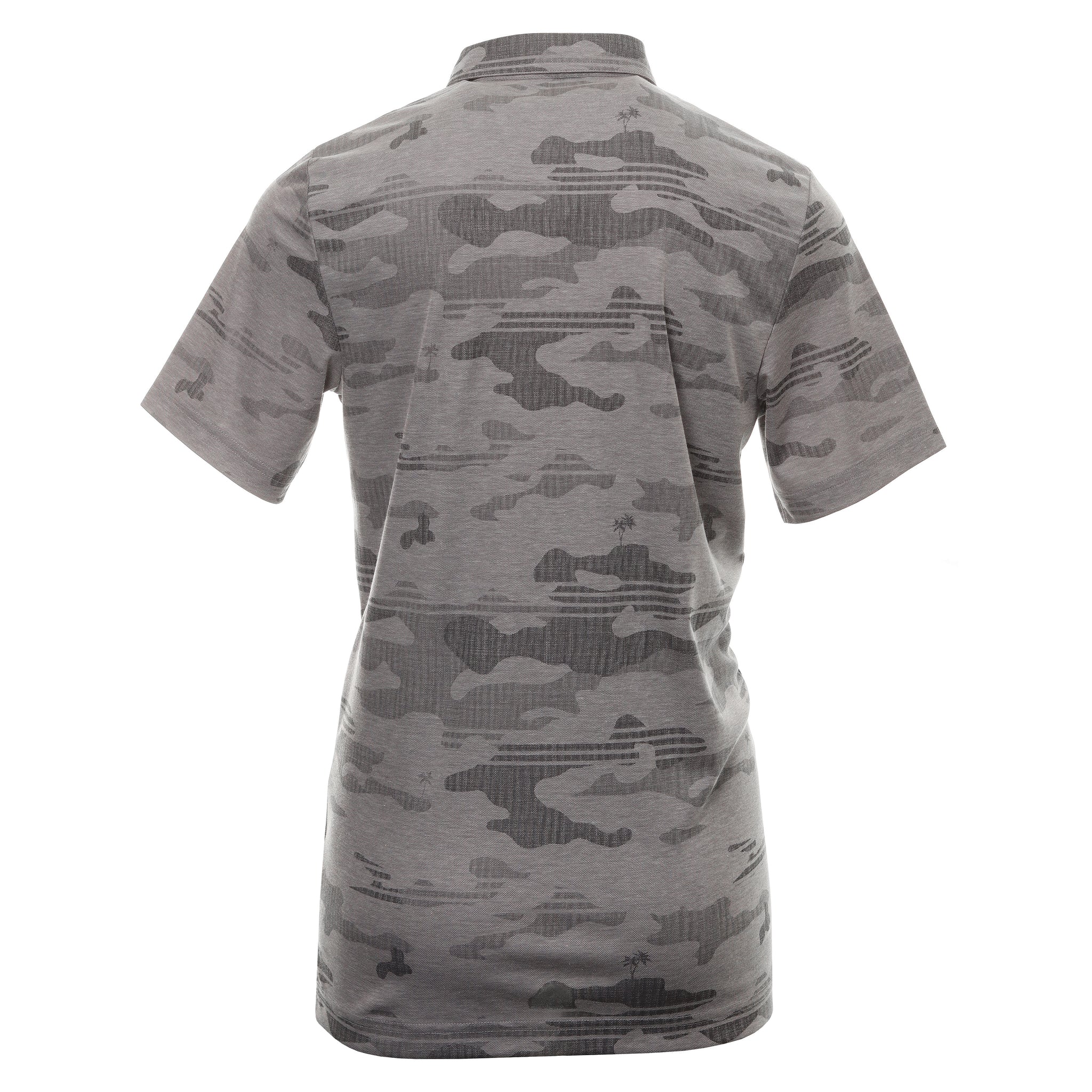 TravisMathew Beachside Stealth Polo Shirt Heather Grey