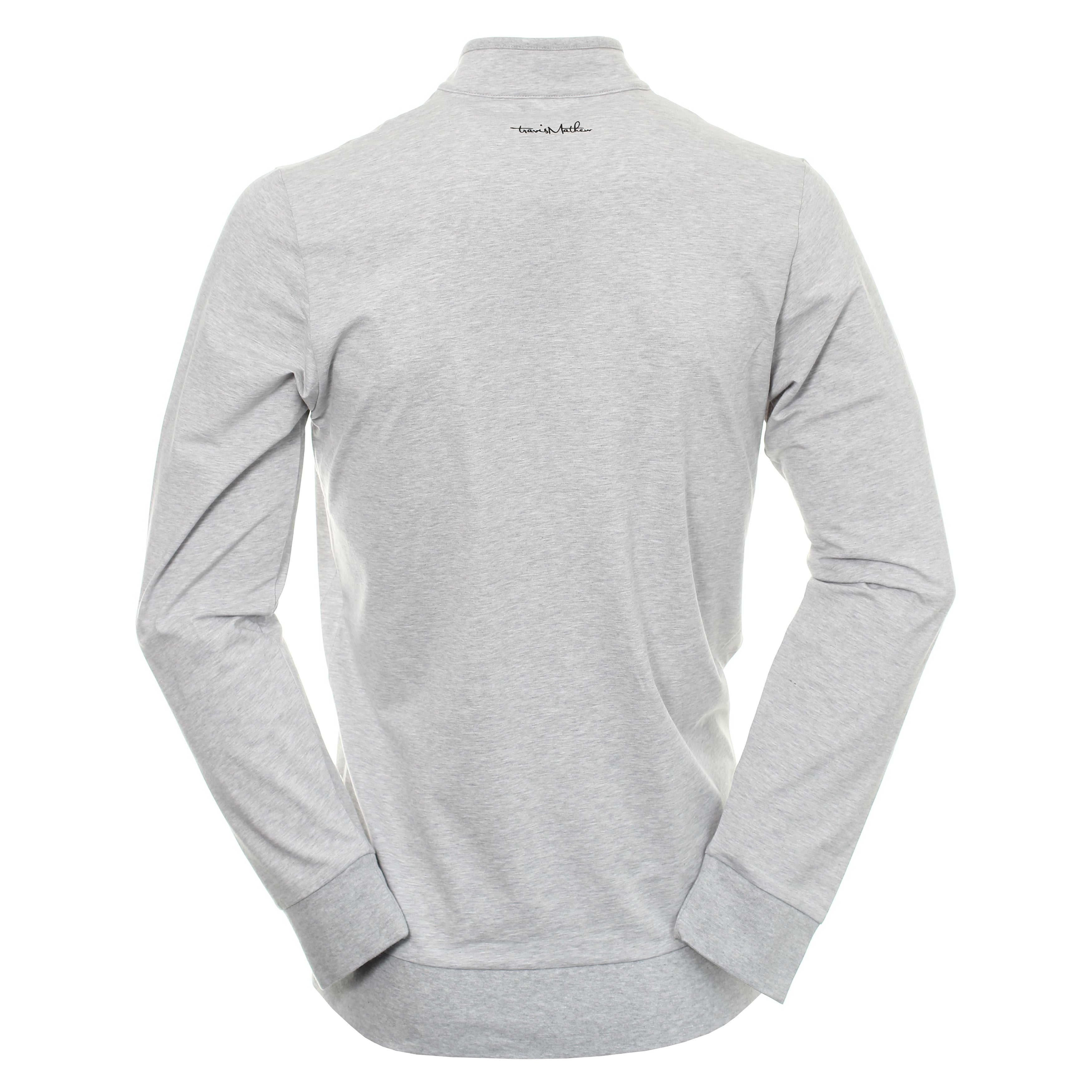 TravisMathew Tiki Torched Half Zip 1MU405 Heather Light Grey ...