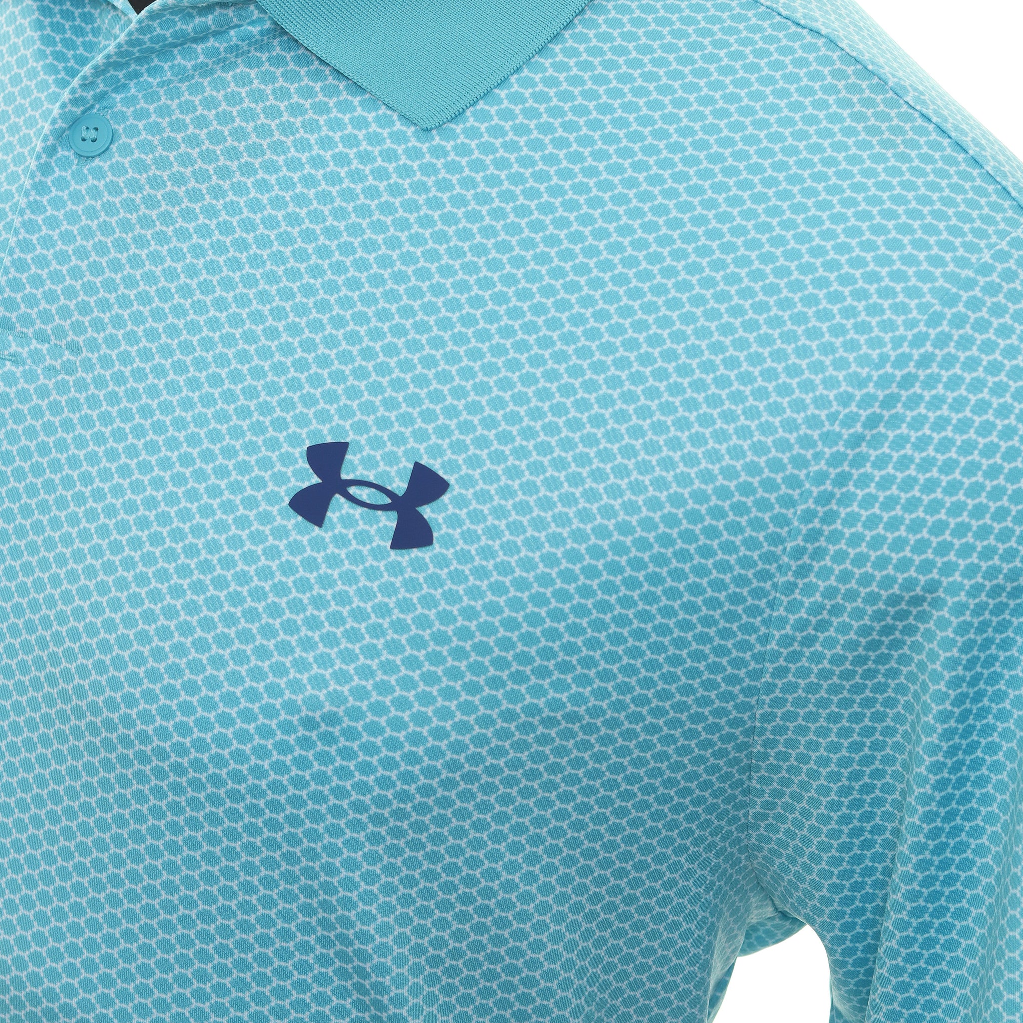 Under Armour Golf Performance 3.0 Printed Shirt 1377377 Glacier Blue