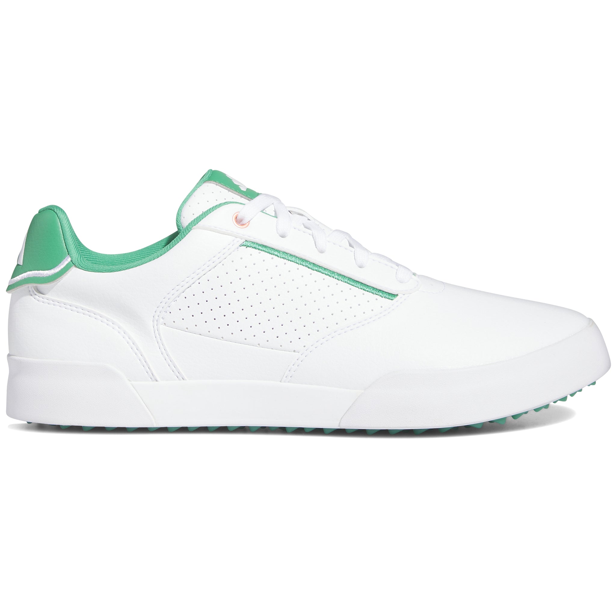 Adidas green and 2025 white golf shoes