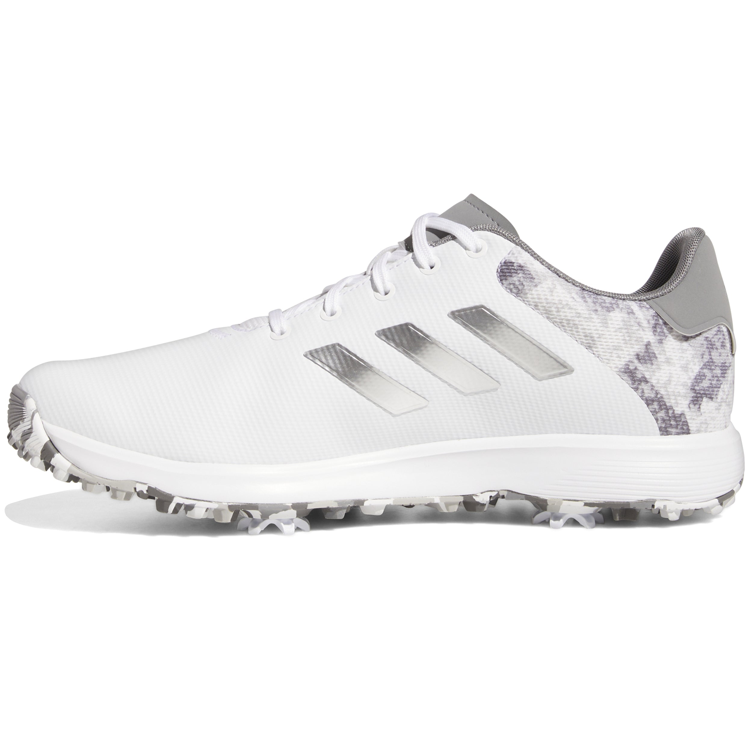 adidas S2G Spiked 23 Golf Shoes H06285 White Silver Grey Three ...