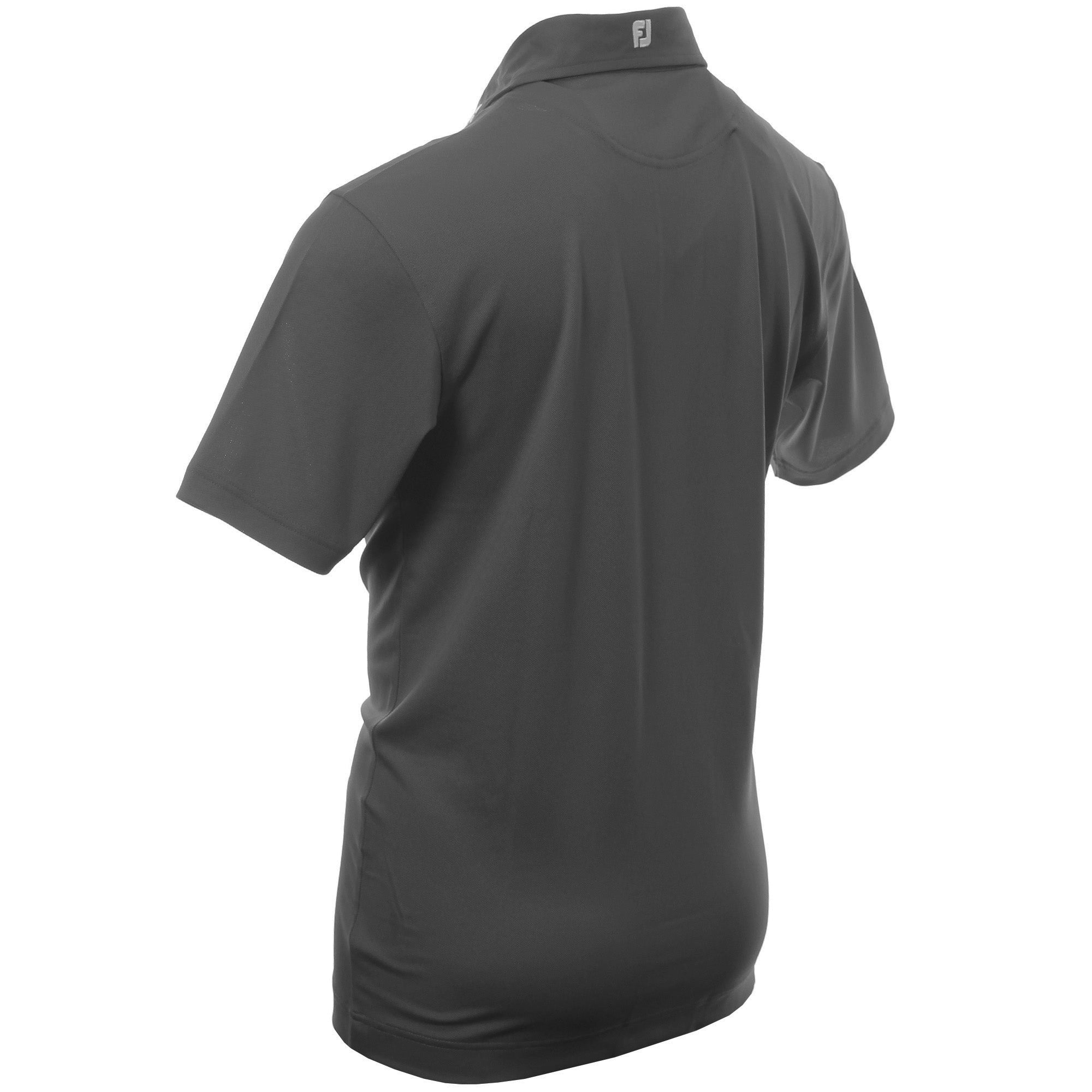 FootJoy Stretch Pique Solid Golf Shirt 92420 Charcoal | Function18